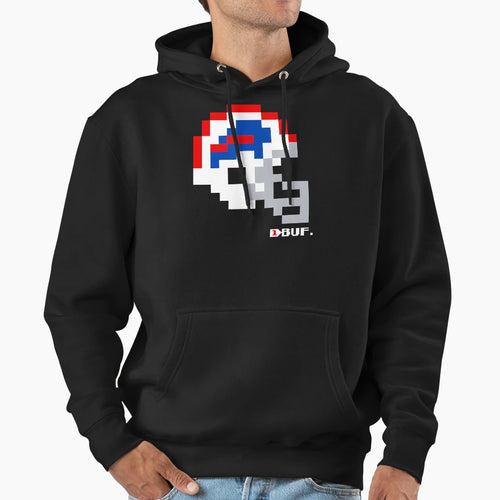 Buf White Helmet Tecmo Bowl Hoodie - Graphic Print for Adults - T-Shirt, Sweatshirt, Hoodie