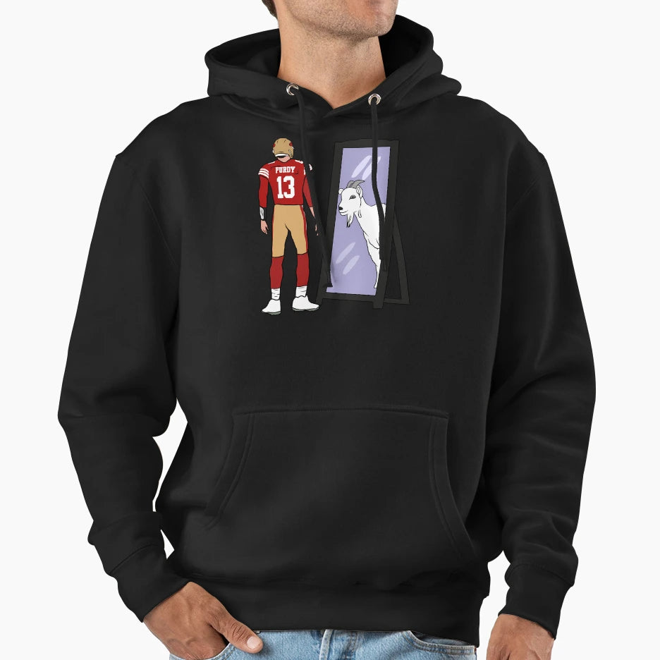 BP Mirror Goat Hoodie - Novelty Apparel Unisex - T-Shirt, Sweatshirt, Hoodie