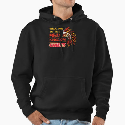 Welcome To Red Kingdom Kansas City Chiefs Hoodie - Custom Art Print Unisex - T-Shirt, Sweatshirt, Hoodie