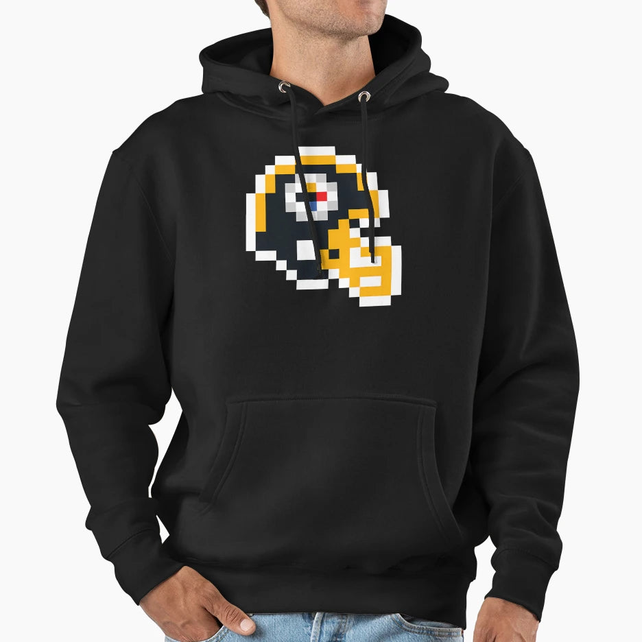 Pittsburgh Steelers 8 Bit Hoodie - Casual Everyday Wear for Adults - T-Shirt, Sweatshirt, Hoodie