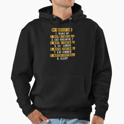 Football Fan American Football Day Hoodie - Unique Graphic Men Women - T-Shirt, Sweatshirt, Hoodie