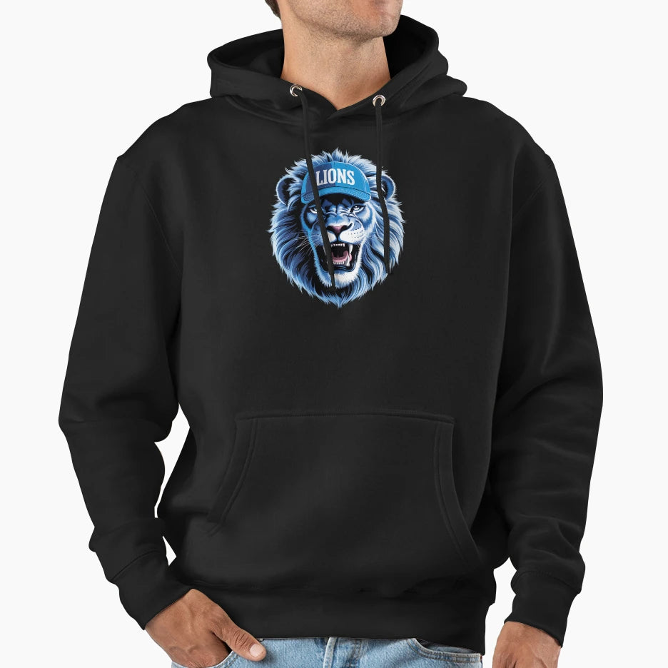 Lions Blue Eyes Hoodie - Streetwear Style Unisex - T-Shirt, Sweatshirt, Hoodie