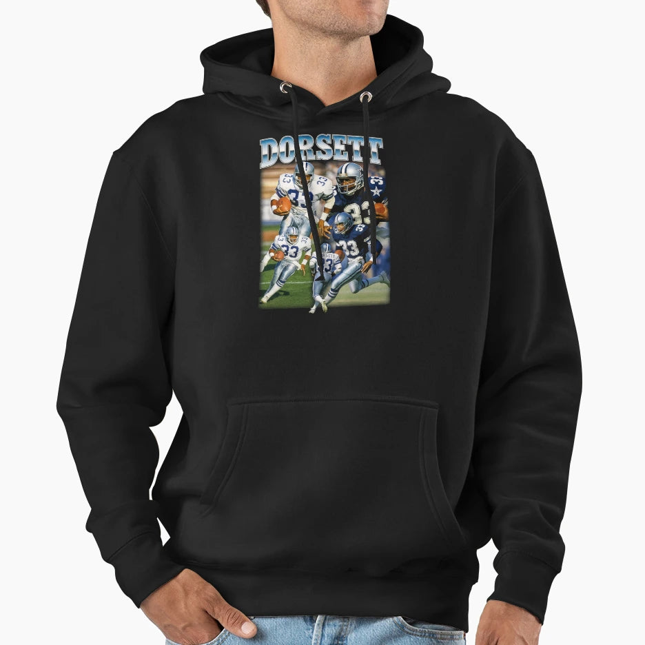 Tony Dorsett Dallas Hoodie - Novelty Apparel for Adults - T-Shirt, Sweatshirt, Hoodie