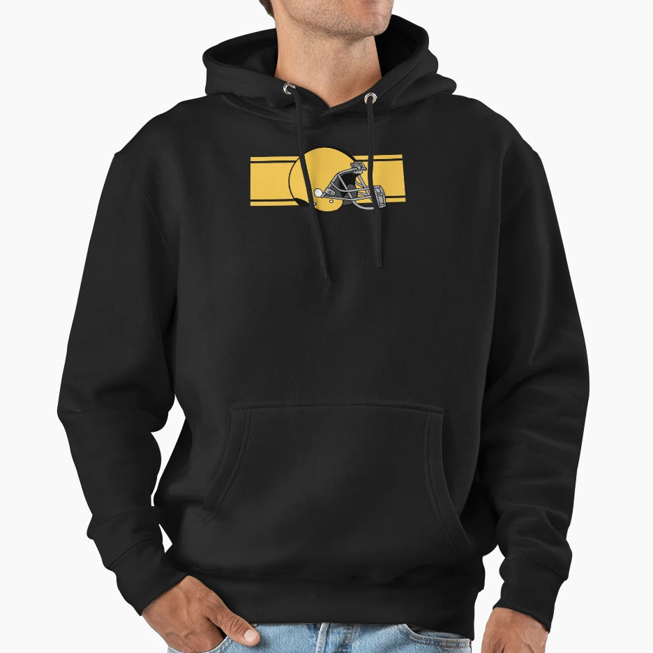 Hypocycloid Pittsburgh Sports Helmet Hoodie - Minimalist Print Unisex - T-Shirt, Sweatshirt, Hoodie