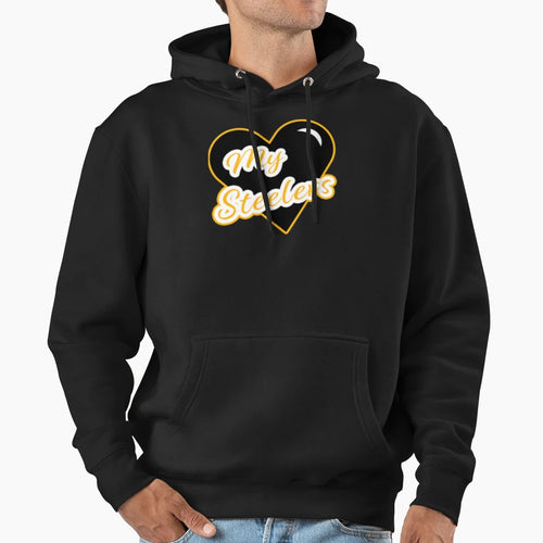 Heart My Pittsburgh Hoodie - Graphic Print Unisex - T-Shirt, Sweatshirt, Hoodie