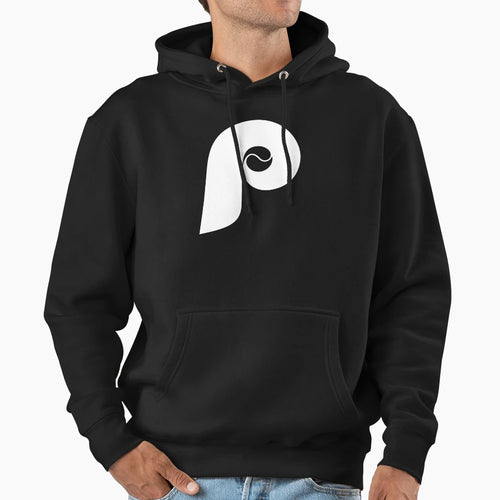 White P Initial Font Hoodie - Fun Novelty Design Unisex - T-Shirt, Sweatshirt, Hoodie