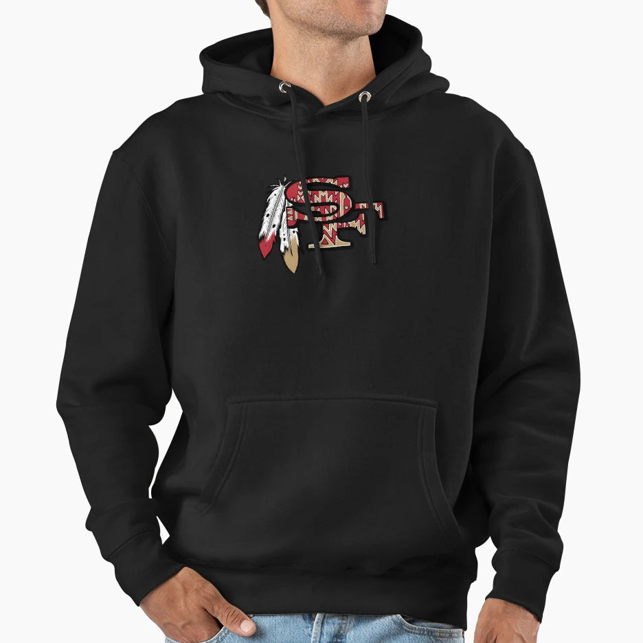 Native American 49Ers Hoodie - Fun Novelty Design for Adults - T-Shirt, Sweatshirt, Hoodie
