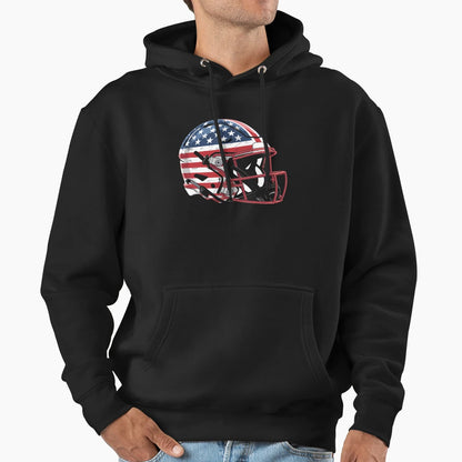 American Football Us Flag Hoodie - Graphic Print Unisex - T-Shirt, Sweatshirt, Hoodie