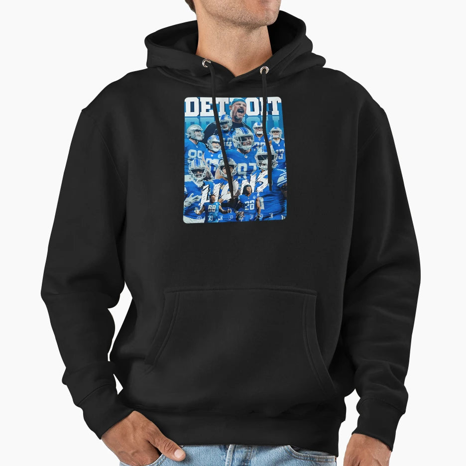 Roar Roots Pure Detroit Lions Heritage Hoodie - Custom Art Print Unisex - T-Shirt, Sweatshirt, Hoodie