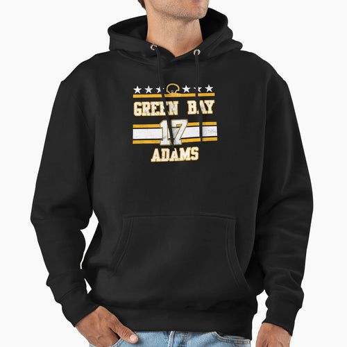 Green Bay Football 17 Adams T-Shirt - Streetwear Style for Adults - T-Shirt, Sweatshirt, Hoodie
