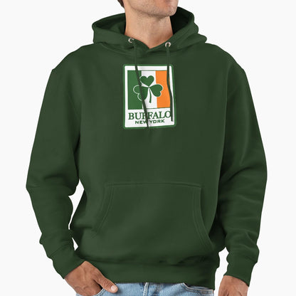 Buffalo New York Irish Hoodie - Streetwear Style for Adults - T-Shirt, Sweatshirt, Hoodie