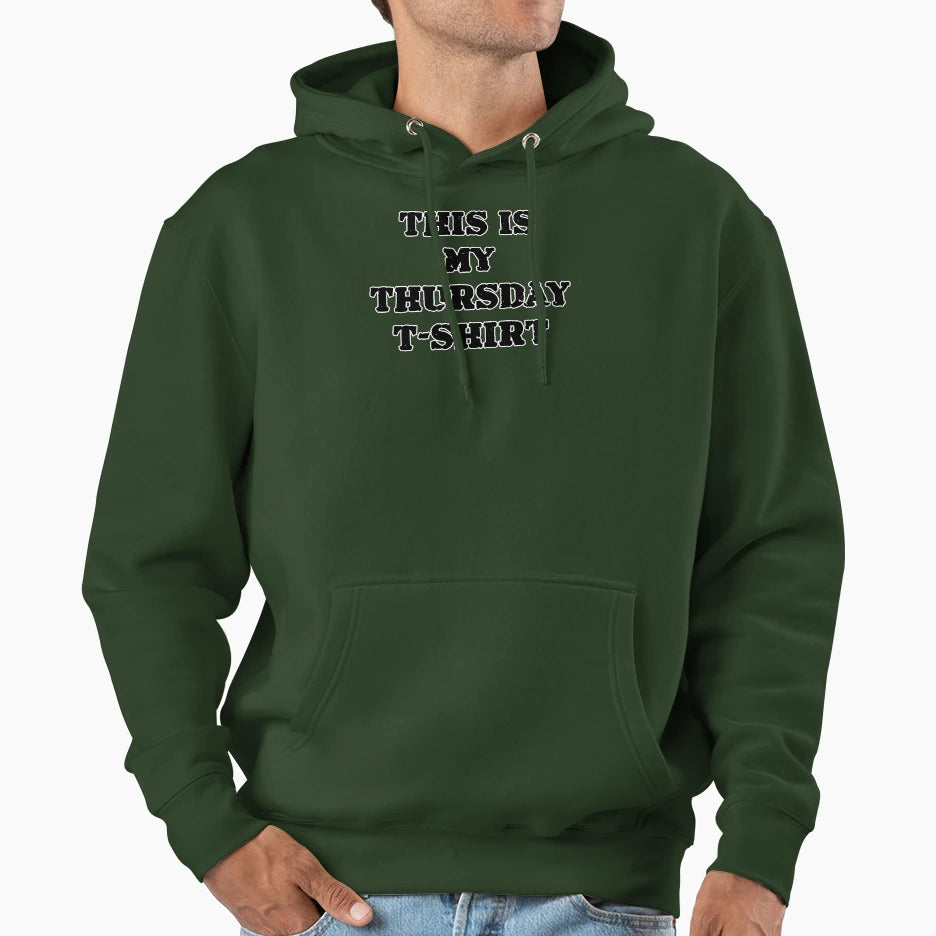 This Is My Thursday Black Writing T-Shirt - Unique Graphic Unisex - T-Shirt, Sweatshirt, Hoodie