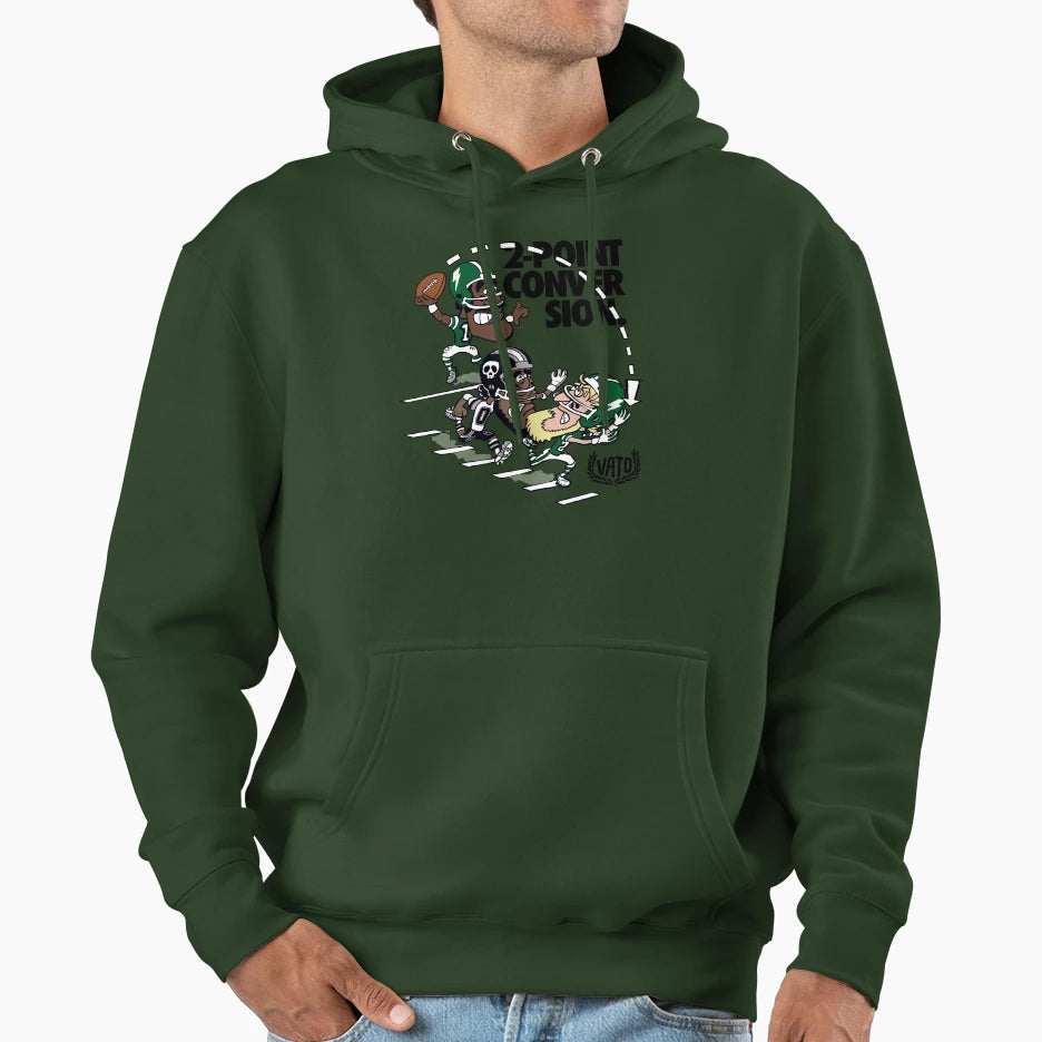 2 Point Conversion Hoodie - Aesthetic Graphic Unisex - T-Shirt, Sweatshirt, Hoodie