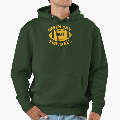 Green Bay Football Hoodie - Graphic Print for Adults - T-Shirt, Sweatshirt, Hoodie