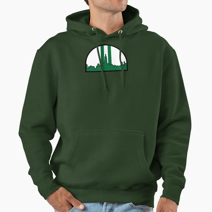Jets Helmet New York Skyline Hoodie - Casual Everyday Wear Men Women - T-Shirt, Sweatshirt, Hoodie
