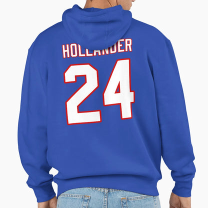Hollander 24 Jersey Heated Rivalry Hoodie - Novelty Apparel for Adults - T-Shirt, Sweatshirt, Hoodie