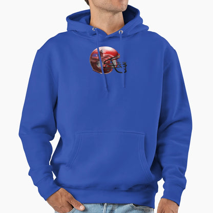 Football Helmet Hoodie - Trendy Graphic for Adults - T-Shirt, Sweatshirt, Hoodie