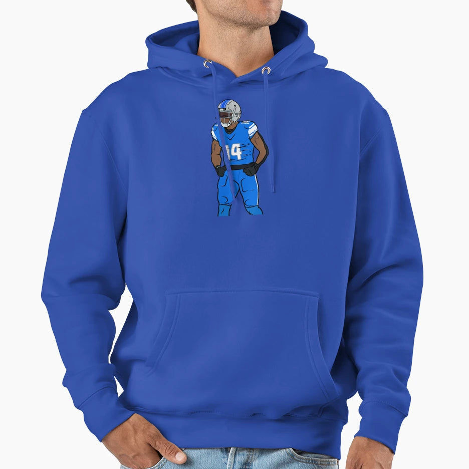 Amon Ra St Brown Celebration Hoodie - Aesthetic Graphic Men Women - T-Shirt, Sweatshirt, Hoodie