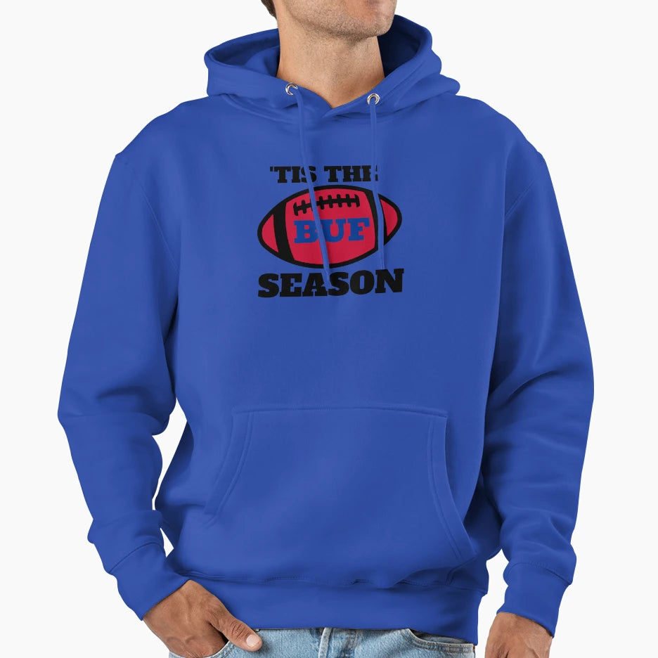 Bills Tis Season Football Hoodie - Graphic Print for Adults - T-Shirt, Sweatshirt, Hoodie