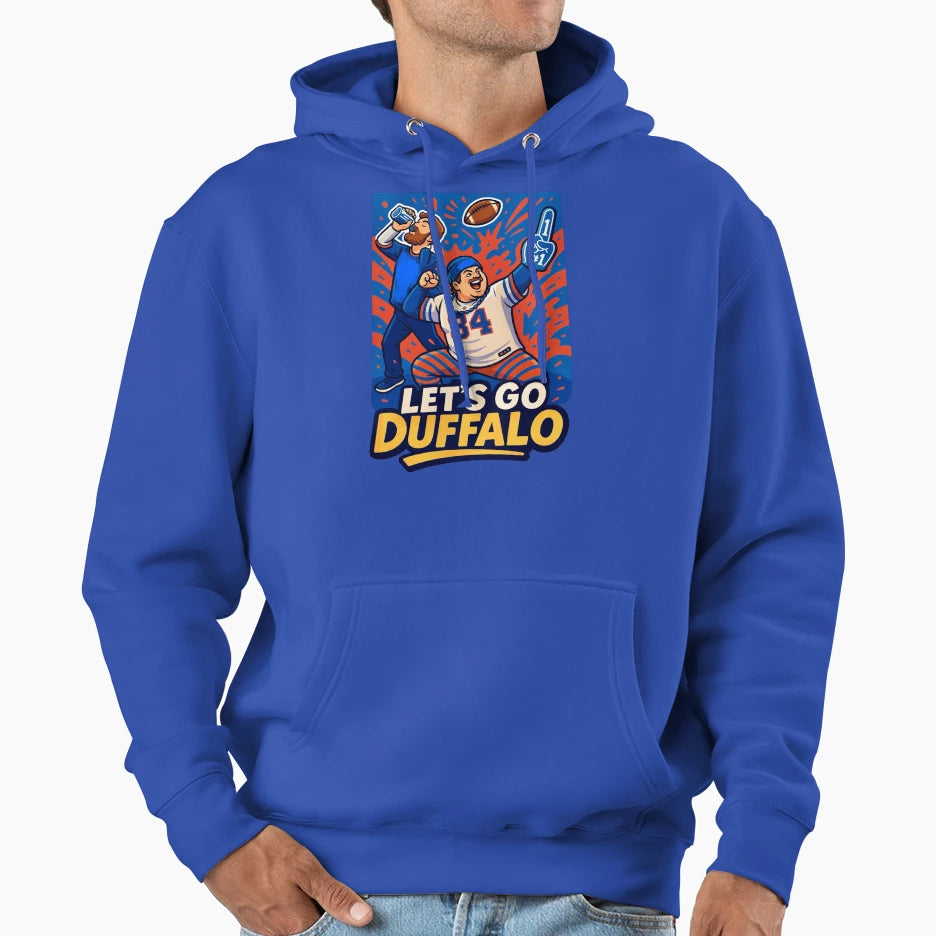 Lets Go Duffalo Hoodie - Graphic Print for Adults - T-Shirt, Sweatshirt, Hoodie