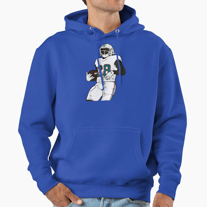 Devon Achane Celebration Hoodie - Unique Graphic for Adults - T-Shirt, Sweatshirt, Hoodie