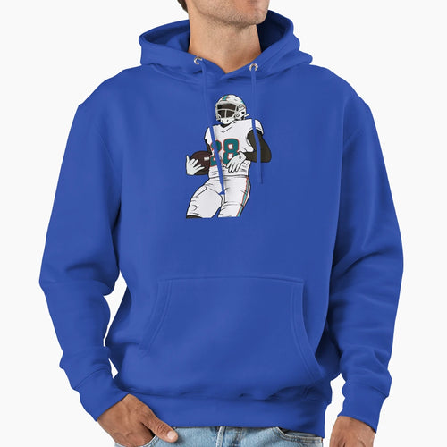Devon Achane Celebration Hoodie - Unique Graphic for Adults - T-Shirt, Sweatshirt, Hoodie
