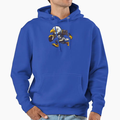Us Bald Eagle Football Hoodie - Fun Novelty Design Unisex - T-Shirt, Sweatshirt, Hoodie