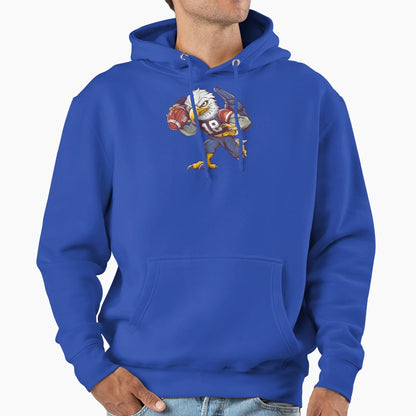 American Bald Eagle Football Hoodie - Streetwear Style Men Women - T-Shirt, Sweatshirt, Hoodie
