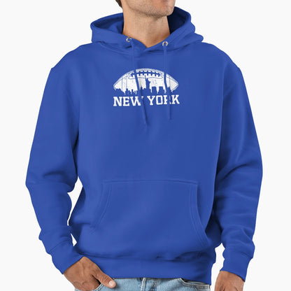 New York Skyline Football Team Hoodie - Fun Novelty Design Men Women - T-Shirt, Sweatshirt, Hoodie