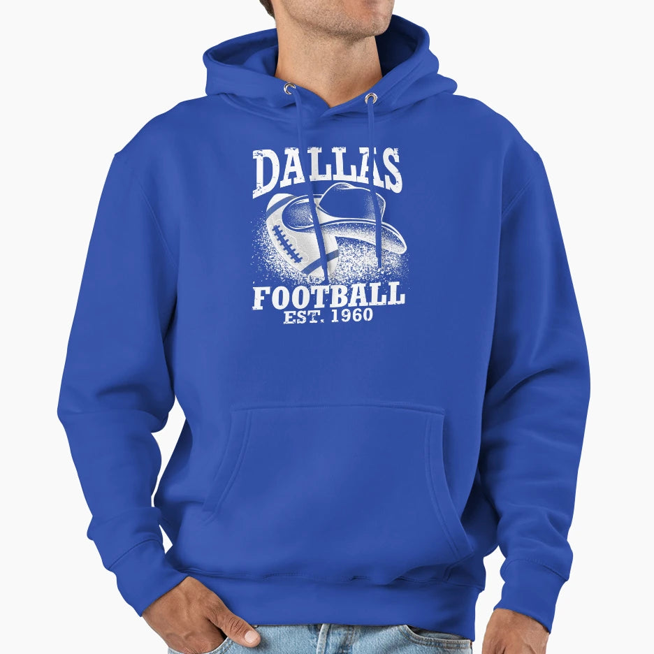 Dallas Football Hoodie - Minimalist Print Unisex - T-Shirt, Sweatshirt, Hoodie