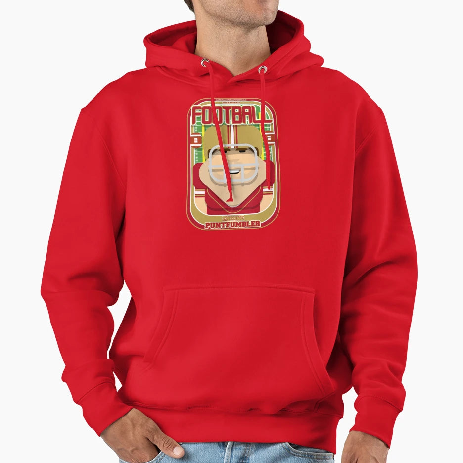 American Football Red And Gold Hoodie - Aesthetic Graphic for Adults - T-Shirt, Sweatshirt, Hoodie