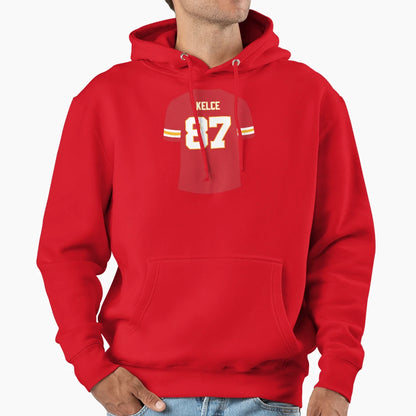 Kelce 87 Hoodie - Fun Novelty Design for Adults - T-Shirt, Sweatshirt, Hoodie