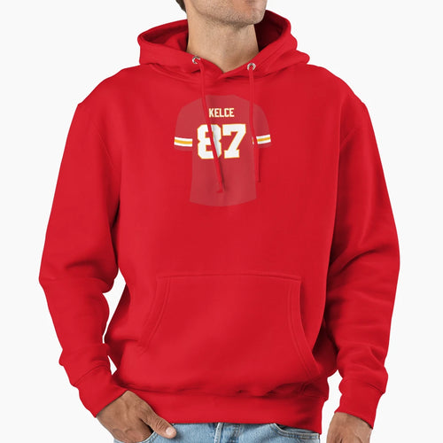 Kelce 87 Hoodie - Fun Novelty Design for Adults - T-Shirt, Sweatshirt, Hoodie
