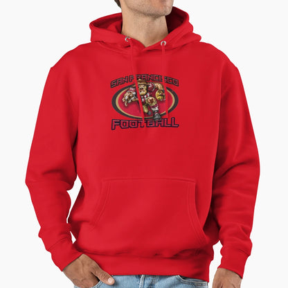 San Francisco Football Hoodie - Graphic Print Men Women - T-Shirt, Sweatshirt, Hoodie