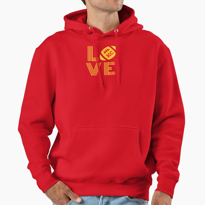 Chiefs Love Kc Kansas City Hoodie - Custom Art Print for Adults - T-Shirt, Sweatshirt, Hoodie