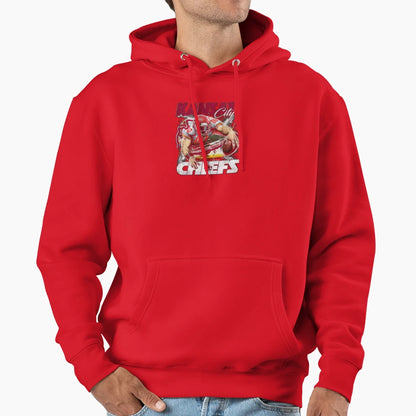 Kansas City Football Icon Hoodie - Graphic Print Men Women - T-Shirt, Sweatshirt, Hoodie