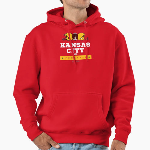 Kansas City Football Hoodie - Fun Novelty Design for Adults - T-Shirt, Sweatshirt, Hoodie