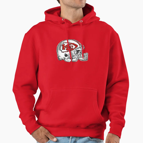 Kansas City Chiefs Helmet Hoodie - Casual Everyday Wear for Adults - T-Shirt, Sweatshirt, Hoodie