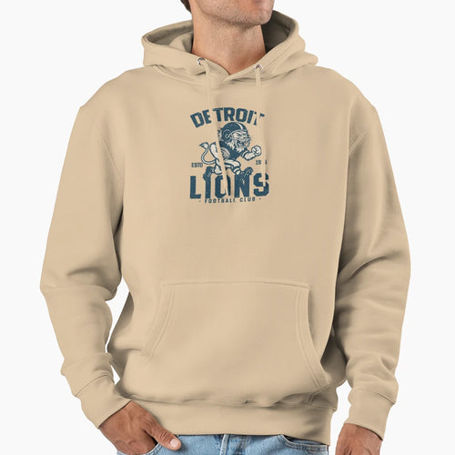 Detroit Lions Cheerleading Lion Mascot Hoodie - Unique Graphic for Adults - T-Shirt, Sweatshirt, Hoodie