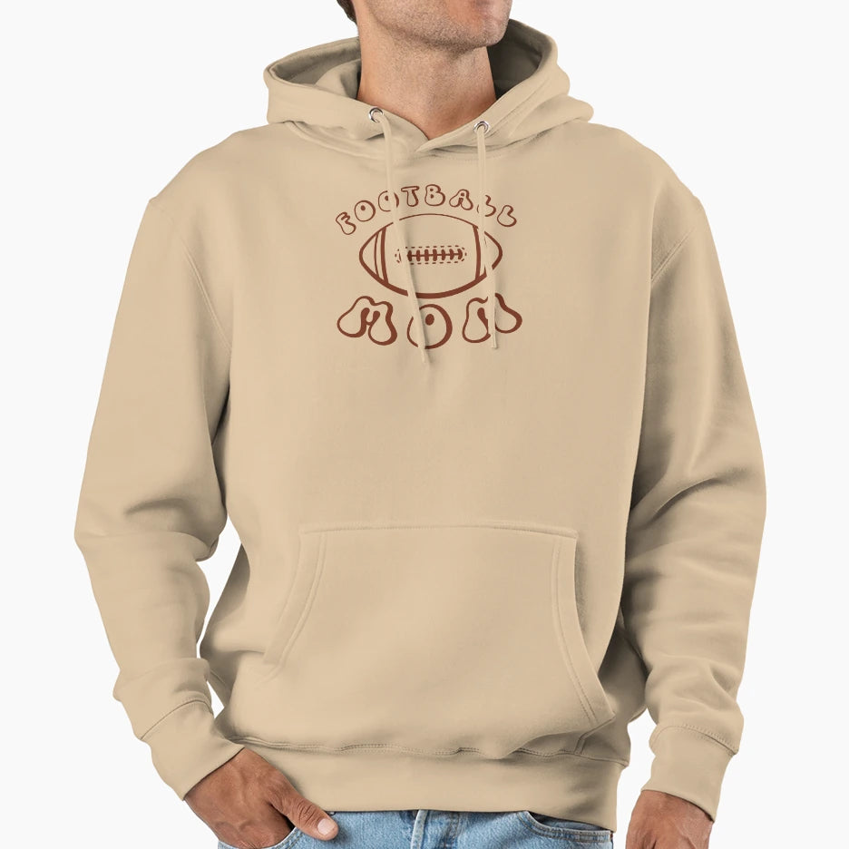 Football Mom Hoodie - Fun Novelty Design Unisex - T-Shirt, Sweatshirt, Hoodie