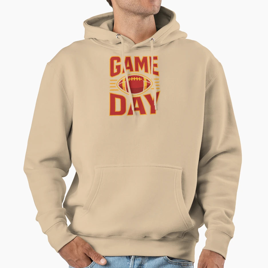 Game Day Football Season Hoodie - Graphic Print Men Women - T-Shirt, Sweatshirt, Hoodie