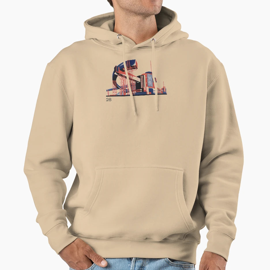 Yakov Chernikhov 28 Hoodie - Fun Novelty Design for Adults - T-Shirt, Sweatshirt, Hoodie