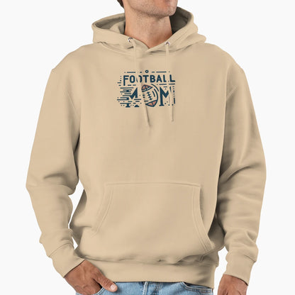 Football Mom Minimalist Hoodie - Fun Novelty Design for Adults - T-Shirt, Sweatshirt, Hoodie