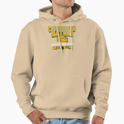 Green Bay Cheesehead Nation Hoodie - Minimalist Print Men Women - T-Shirt, Sweatshirt, Hoodie