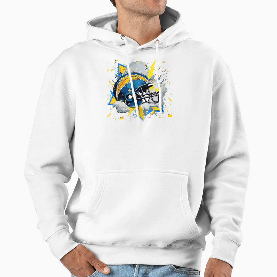 Los Angeles Football Helmet Hoodie - Custom Art Print for Adults - T-Shirt, Sweatshirt, Hoodie