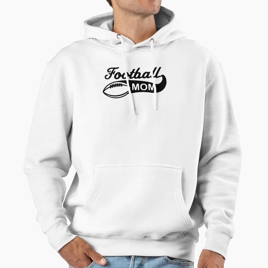 One Football Mom Hoodie - Minimalist Print Men Women - T-Shirt, Sweatshirt, Hoodie