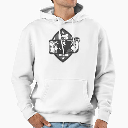 American Football Qb Player Throw Ball Hoodie - Streetwear Style Unisex - T-Shirt, Sweatshirt, Hoodie