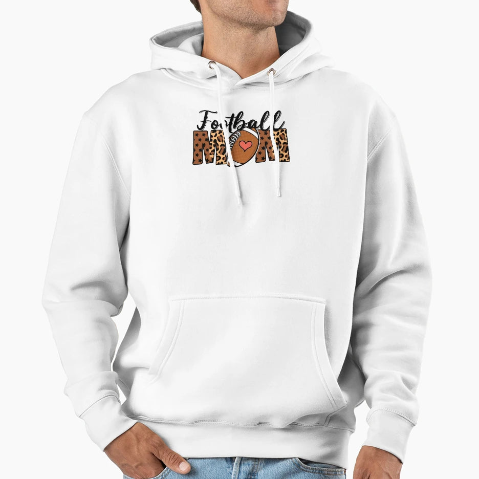 Football Mom Football Season Custom Hoodie - Minimalist Print Unisex - T-Shirt, Sweatshirt, Hoodie