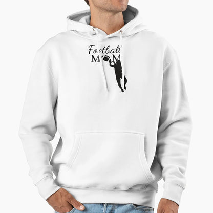 Football Mom Hoodie - Casual Everyday Wear Men Women - T-Shirt, Sweatshirt, Hoodie