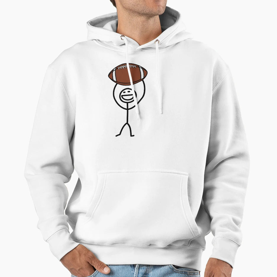 Football Fan Hoodie - Aesthetic Graphic Men Women - T-Shirt, Sweatshirt, Hoodie